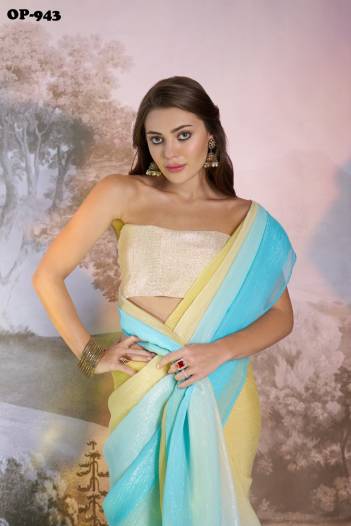 LAXMINAM OP-943 DESIGNER CHIFFON SAREE WHOLESALER IN INDIA